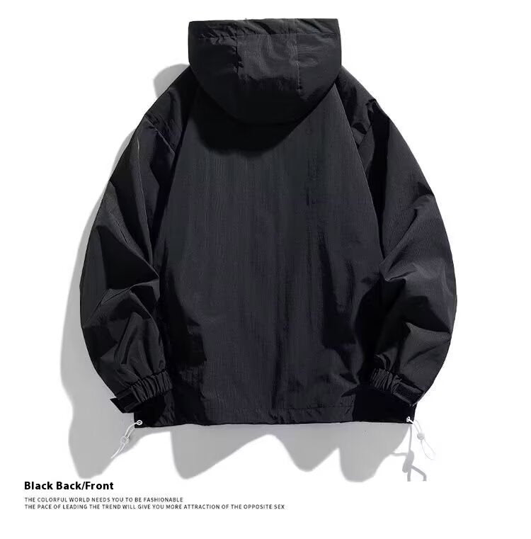 Half Zipper Pullover Men's Spring And Autumn New Hooded Sweater